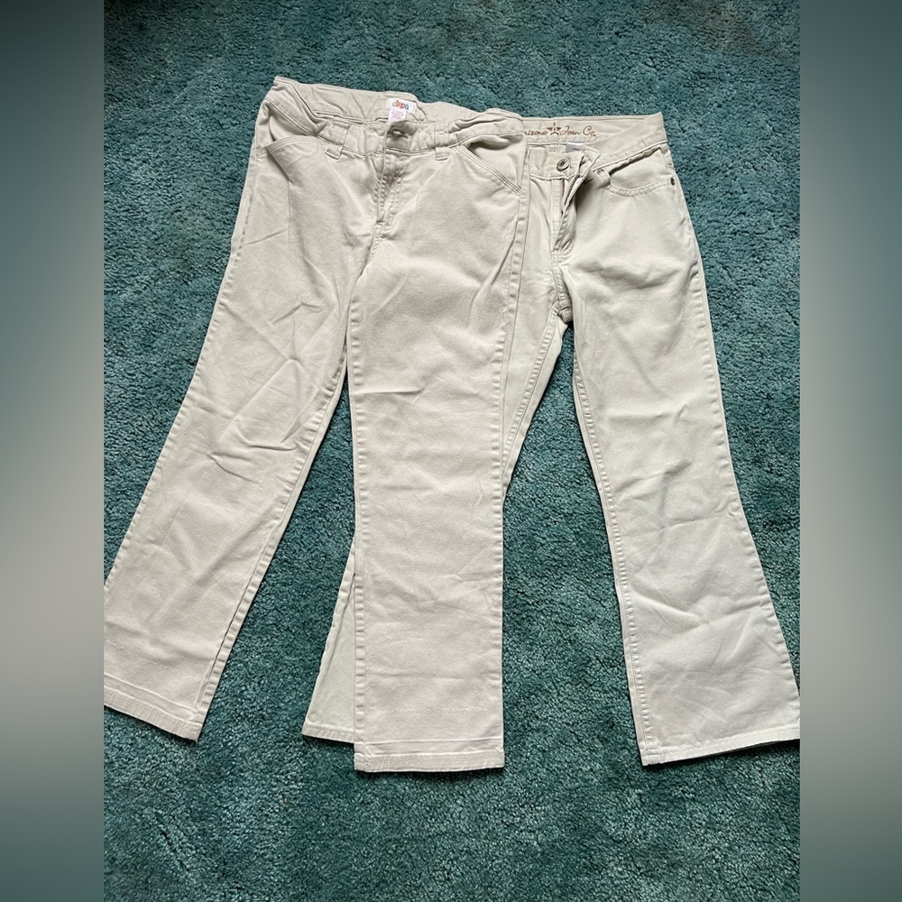 Girls Size 12 Khaki Jeans Bundle